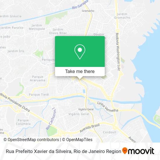 Rua Prefeito Xavier da Silveira map