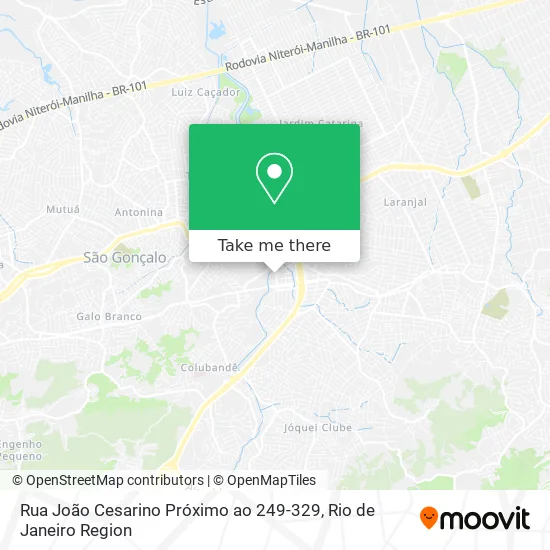 Rua João Cesarino Próximo ao 249-329 map