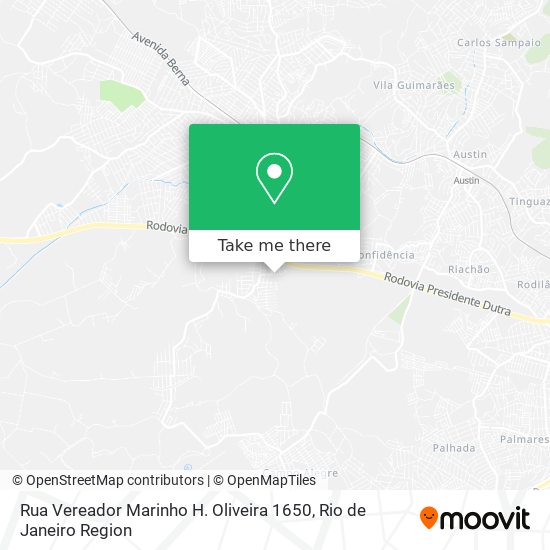 Rua Vereador Marinho H. Oliveira 1650 map
