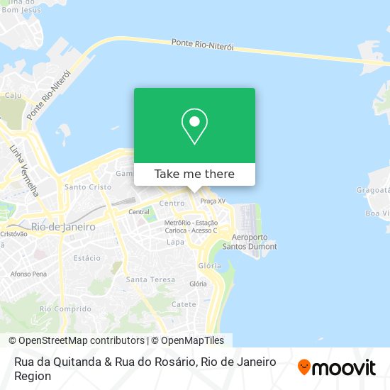 Mapa Rua da Quitanda & Rua do Rosário