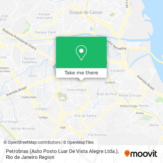 Mapa Petrobras (Auto Posto Luar De Vista Alegre Ltda.)