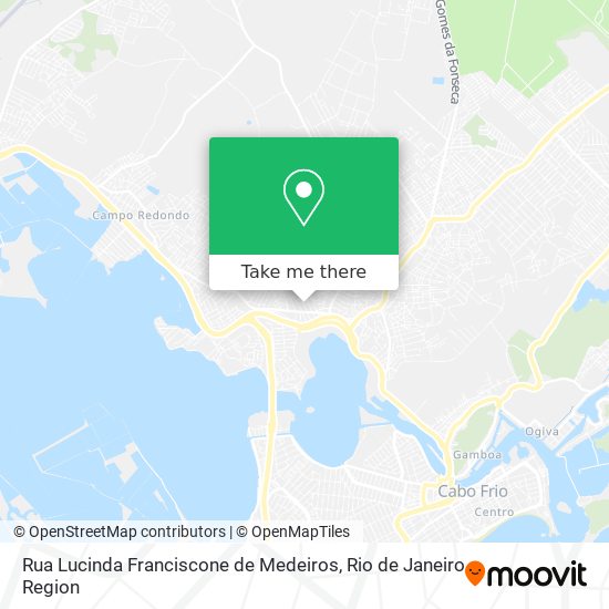 Mapa Rua Lucinda Franciscone de Medeiros