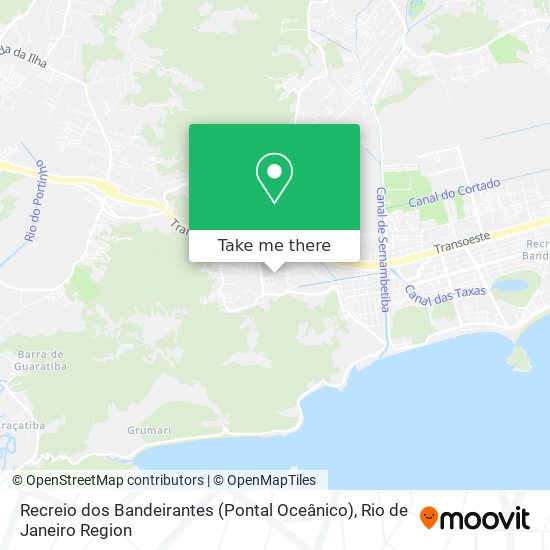 Recreio dos Bandeirantes (Pontal Oceânico) map