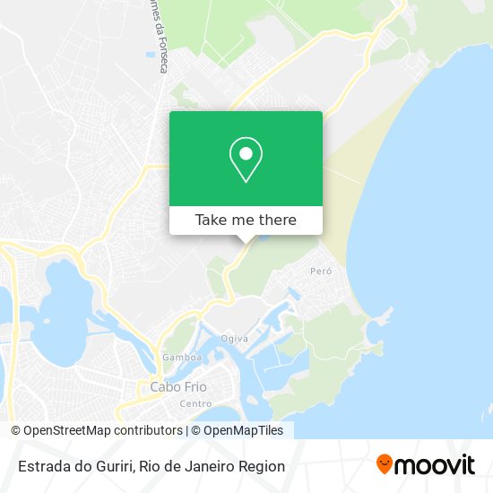 Estrada do Guriri map