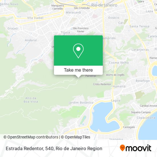 Mapa Estrada Redentor, 540