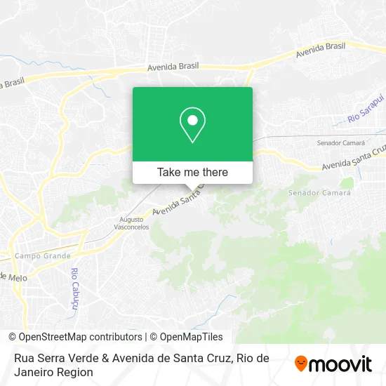 Rua Serra Verde & Avenida de Santa Cruz map