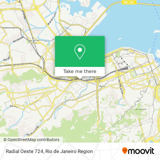 Mapa Radial Oeste 724