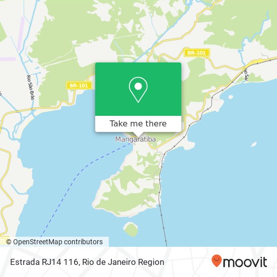 Mapa Estrada RJ14 116