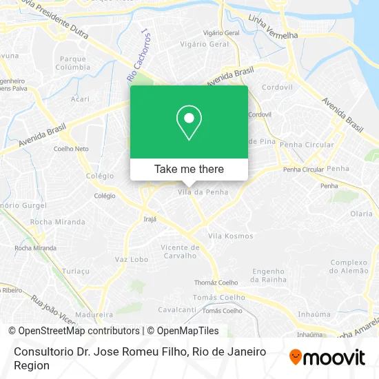Consultorio Dr. Jose Romeu Filho map