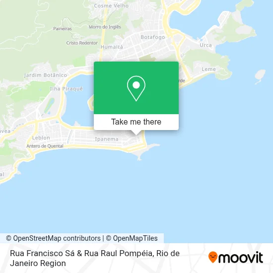 Rua Francisco Sá & Rua Raul Pompéia map