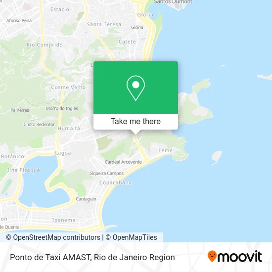 Ponto de Taxi AMAST map