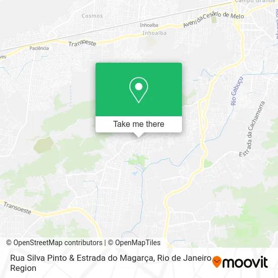 Rua Silva Pinto & Estrada do Magarça map