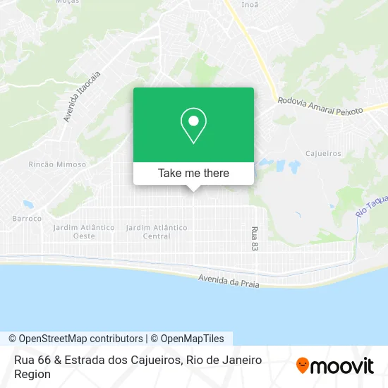 Rua 66 & Estrada dos Cajueiros map