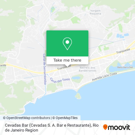 Mapa Cevadas Bar (Cevadas S. A. Bar e Restaurante)