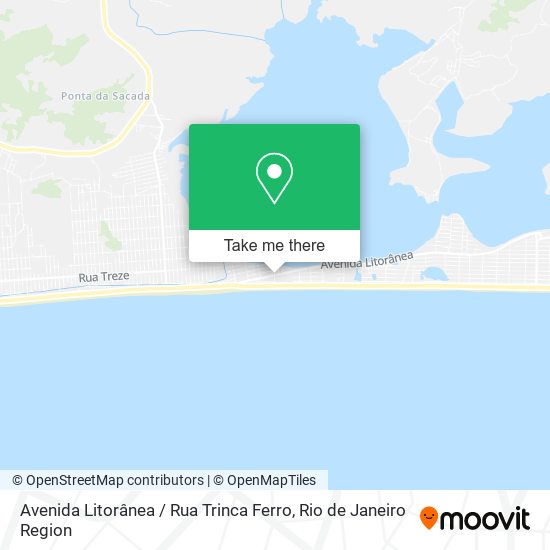 Avenida Litorânea / Rua Trinca Ferro map