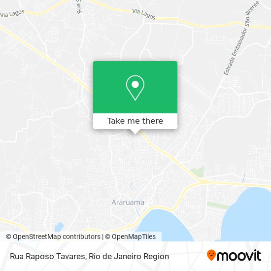 Mapa Rua Raposo Tavares