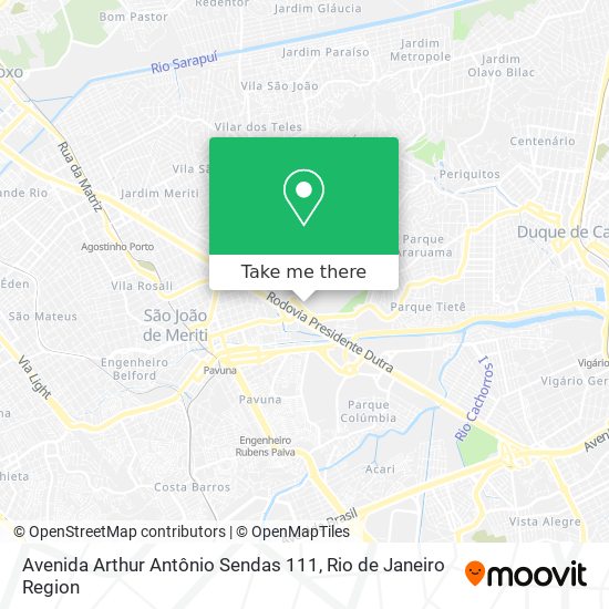 Avenida Arthur Antônio Sendas 111 map
