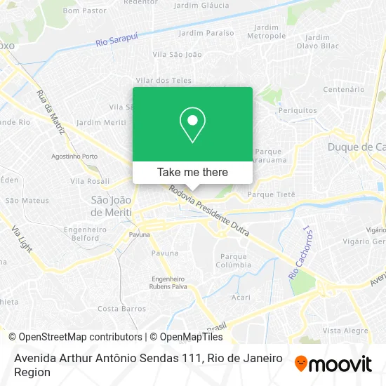 Avenida Arthur Antônio Sendas 111 map