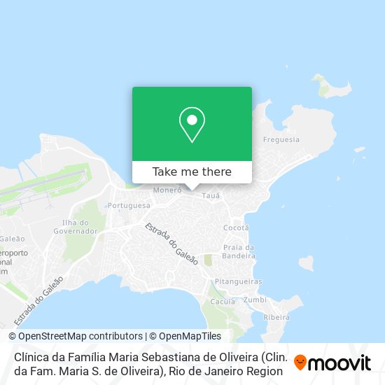 Mapa Clínica da Família Maria Sebastiana de Oliveira (Clin. da Fam. Maria S. de Oliveira)