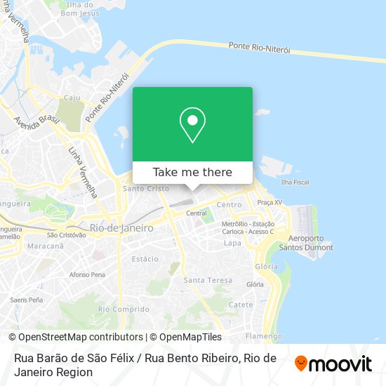 Rua Barão de São Félix / Rua Bento Ribeiro map