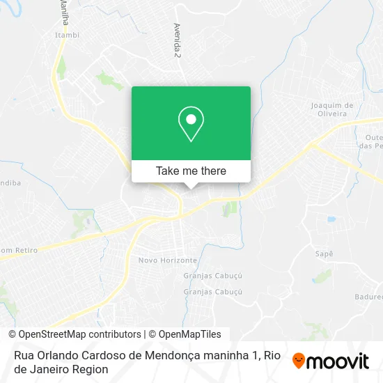 Rua Orlando Cardoso de Mendonça maninha 1 map