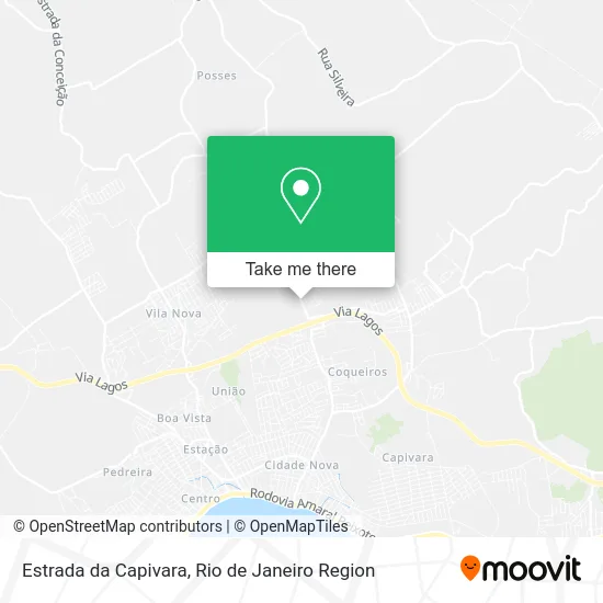 Estrada da Capivara map