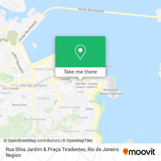 Rua Silva Jardim & Praça Tiradentes map