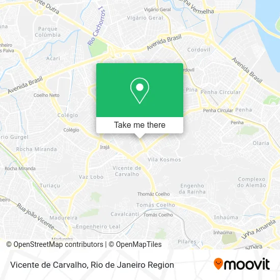 Vicente de Carvalho map