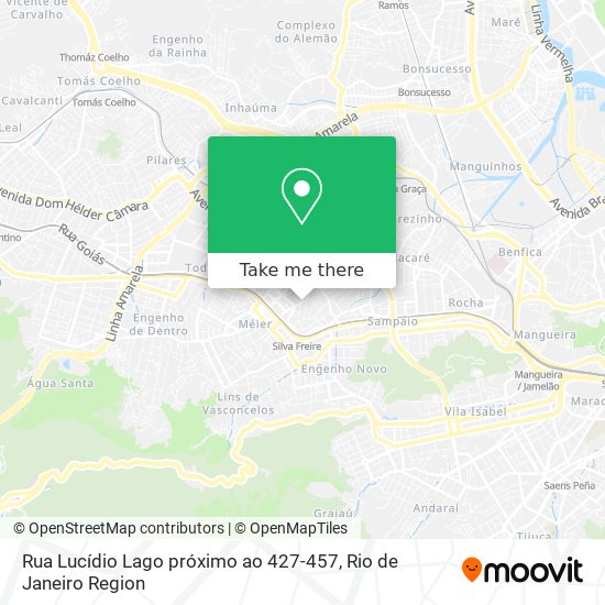 Rua Lucídio Lago próximo ao 427-457 map