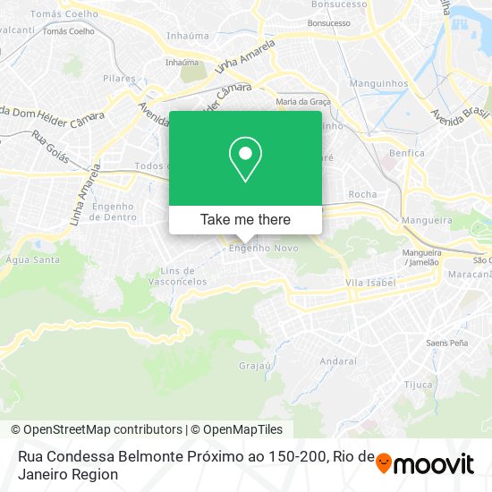 Mapa Rua Condessa Belmonte Próximo ao 150-200