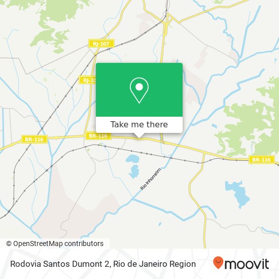 Mapa Rodovia Santos Dumont 2