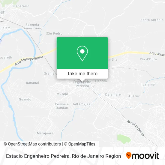 Estacio Engenheiro Pedreira map