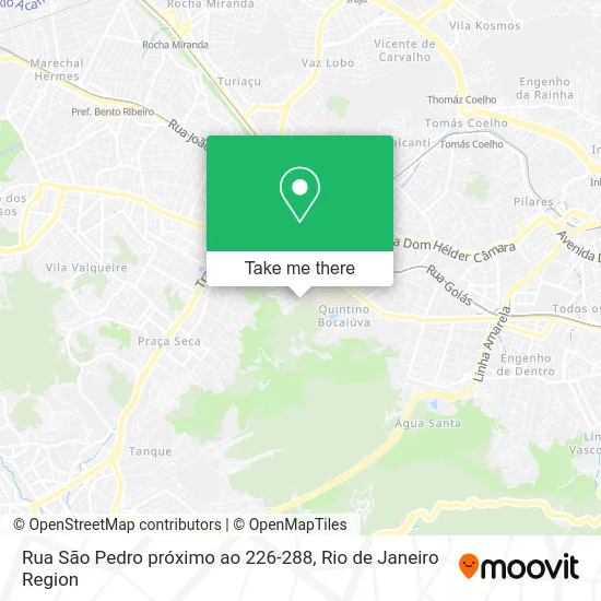 Rua São Pedro próximo ao 226-288 map