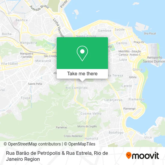 Rua Barão de Petrópolis & Rua Estrela map