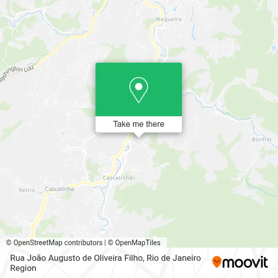 Rua João Augusto de Oliveira Filho map