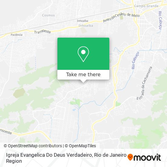 Igreja Evangelica Do Deus Verdadeiro map