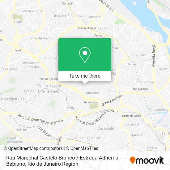 Rua Marechal Castelo Branco / Estrada Adhemar Bebiano map