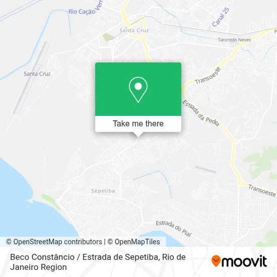 Beco Constâncio / Estrada de Sepetiba map