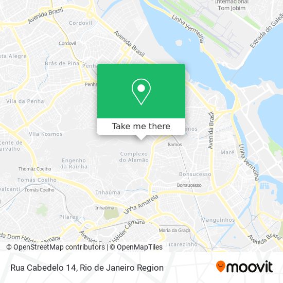 Mapa Rua Cabedelo 14