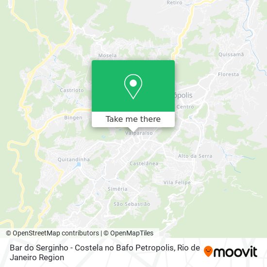 Bar do Serginho - Costela no Bafo Petropolis map