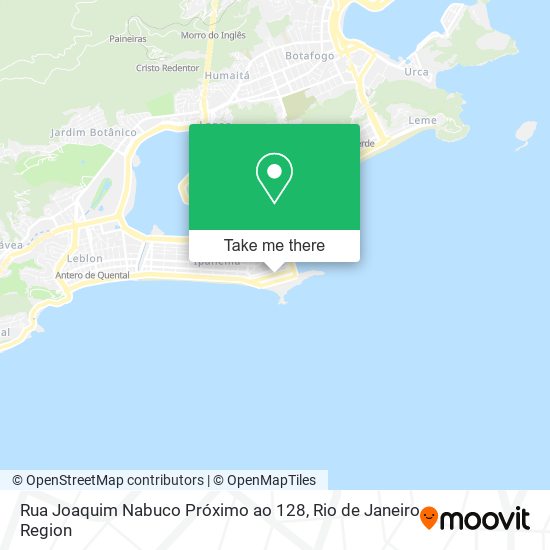 Mapa Rua Joaquim Nabuco Próximo ao 128