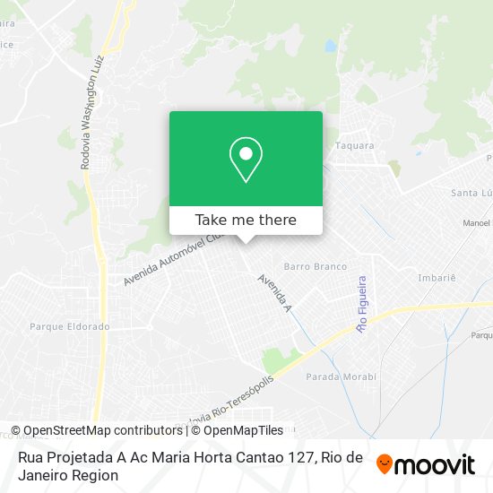 Rua Projetada A Ac Maria Horta Cantao 127 map