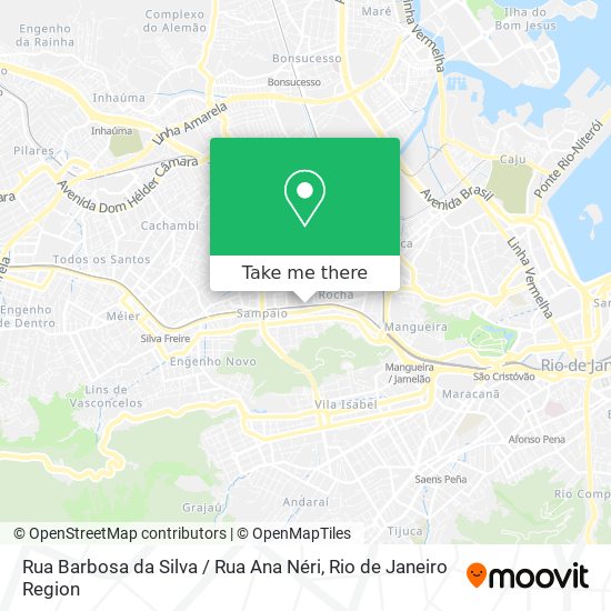 Mapa Rua Barbosa da Silva / Rua Ana Néri