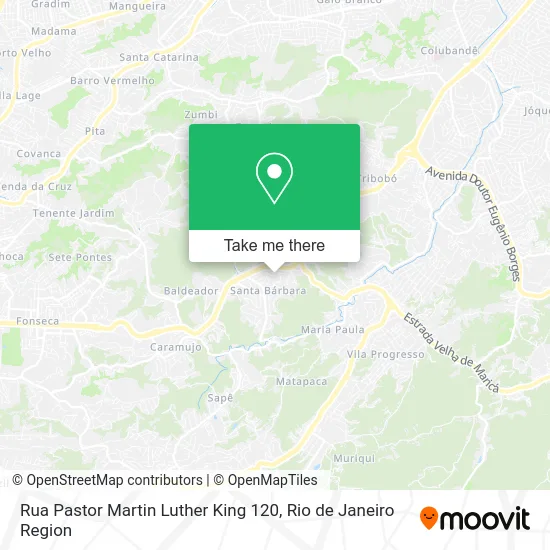 Rua Pastor Martin Luther King 120 map