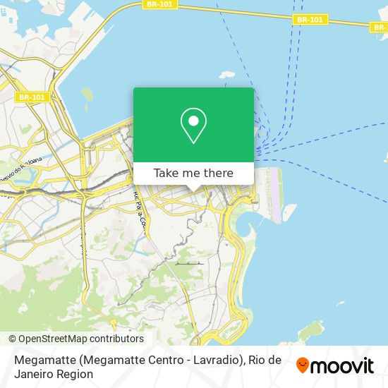 Mapa Megamatte (Megamatte Centro - Lavradio)
