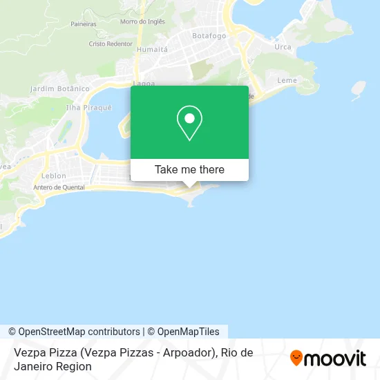 Vezpa Pizza (Vezpa Pizzas - Arpoador) map