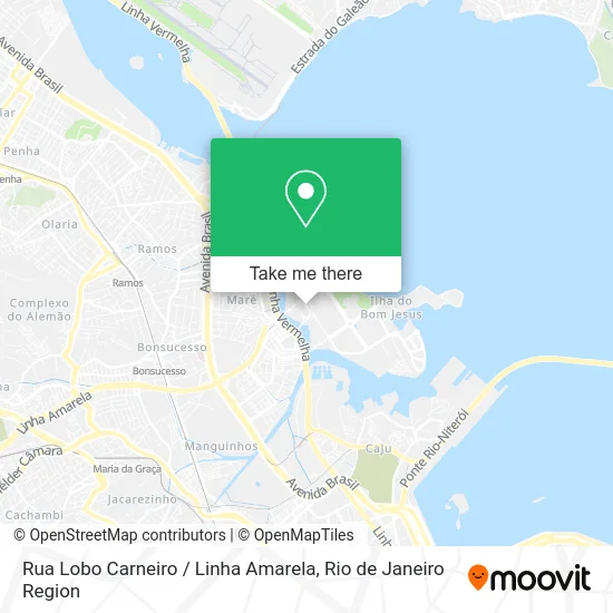 Rua Lobo Carneiro / Linha Amarela map