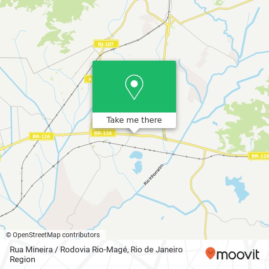 Mapa Rua Mineira / Rodovia Rio-Magé