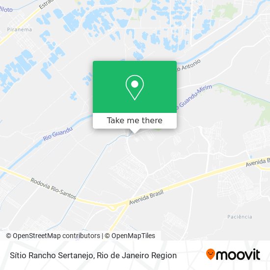 Sítio Rancho Sertanejo map