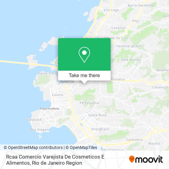 Rcaa Comercio Varejista De Cosmeticos E Alimentos map
